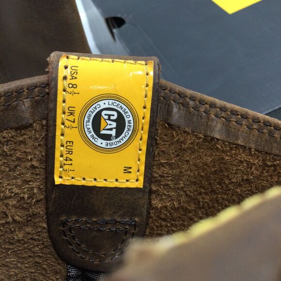 Caterpillar Work Boots Mens 8.5 M Summer Brown Drawbar Pull-On Steel Toe P91155 - Picture 6 of 10